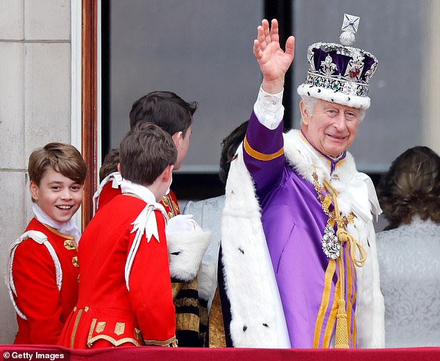 6 MAY 2023 PRINCE GEORGE AS PAGE OF HONOUR FOR KING CHARLES AT THE CORONATION