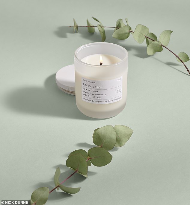 Helm London's soy wax candles – made from oil extracted from the seed of the soy bean – are biodegradable, toxin-free and have a longer burn time than paraffin candles. CANDLE £29, helmlondon.com