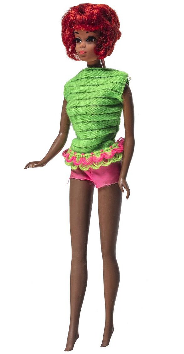Barbie's best friend Christie arrives: the first black doll in the range produced by Mattel