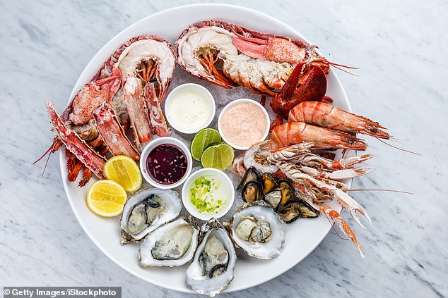 Her final dinner would involve lots of seafood – an outrageous platter of everything. Stock image used