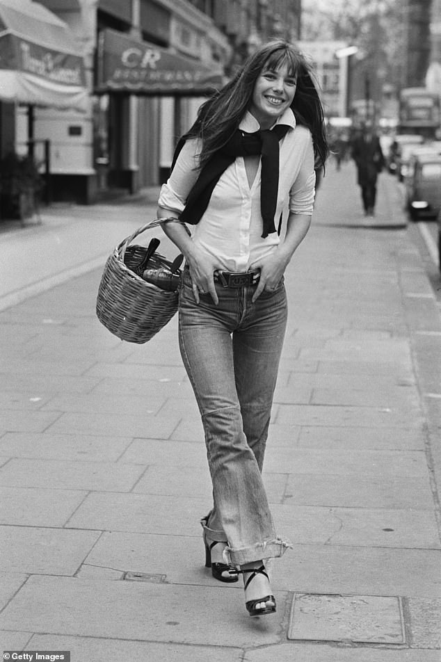 BIRKIN IN 1973 WITH HER FAMOUS BASKET BAG