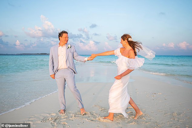 Four months ago, Jamie Oliver and his wife Jools renewed their wedding vows after 23 years, in a barefoot beach ceremony in the Maldives