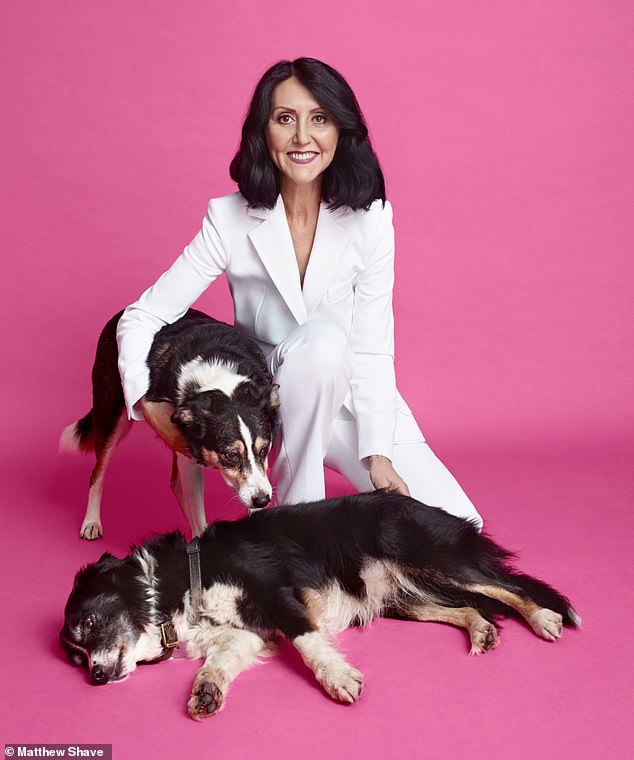Liz with Gracie (standing) and Mini Puppy, photographed in 2020 for YOU. The UK writer and columnist opens up about how important dogs are in her life