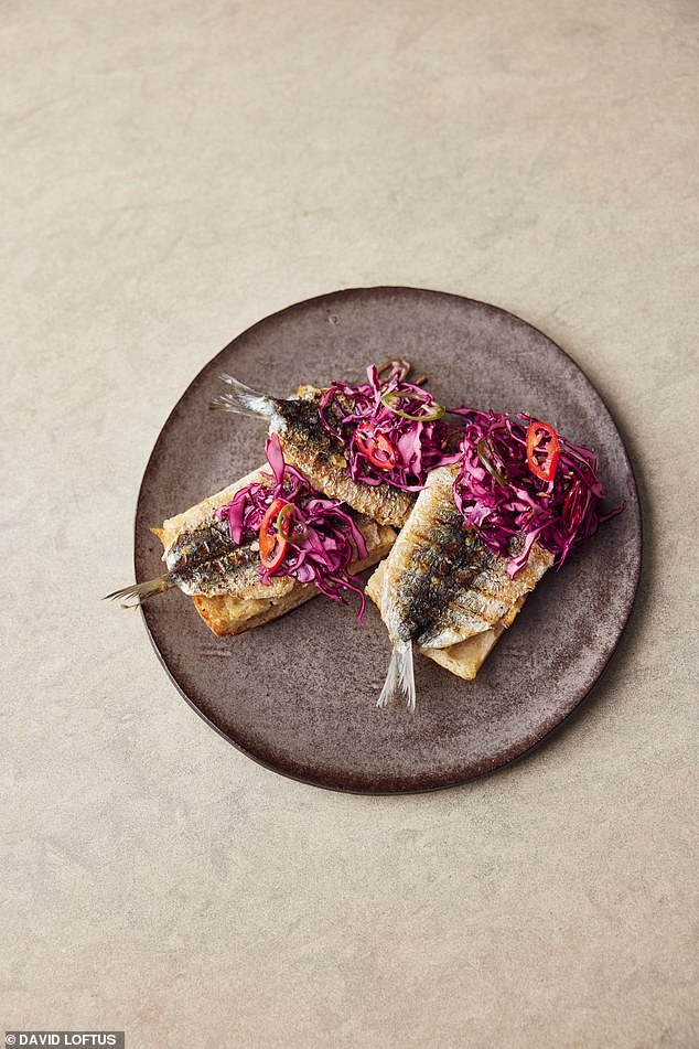 I love the way these easy Istanbul-inspired sizzling sardine toasts get so crispy and the sardines cook right into the bread. Contrast with a cold, crunchy, quick pickle, and it¿s pure happiness on a plate