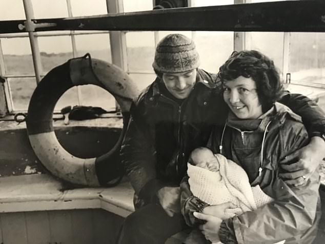 Ann Cleeves with her husband Tim and their daughter, Sarah in 1981